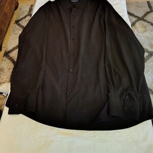 Nautica Men's Black Button-Down Dress Shirt